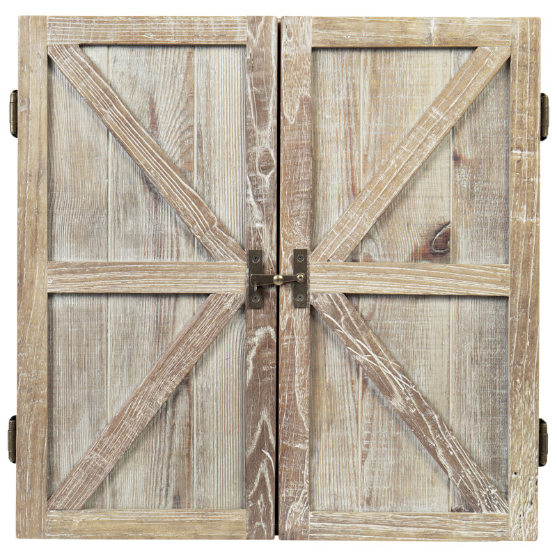 American Legend Barnwood Dartboard Cabinet (Cabinet Only)