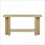 Table basse vintage en placage de bois de frêne avec pied en T, peu encombrante pour les petits espaces Assemblage facile