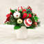 Arrangement de Noël à la menthe poivrée