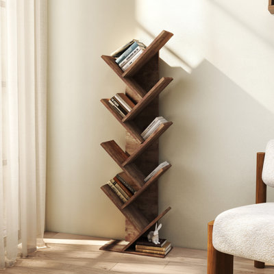 Troy 127cm H x 40cm W Geometric Bookcase