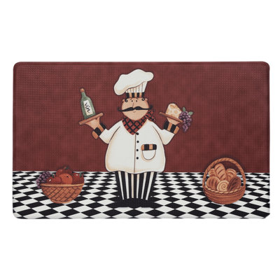 Amanda Farmhouse / Country Water Resistant Anti-Fatigue Non-Skid Kitchen Mat