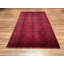 Tapis en laine et coton rouge noué à la main Original