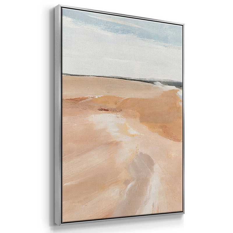 Salvo Beach II - 3 pièces, reproduction sur toile, H 40 po x l 78 po x P 2 po, Argent