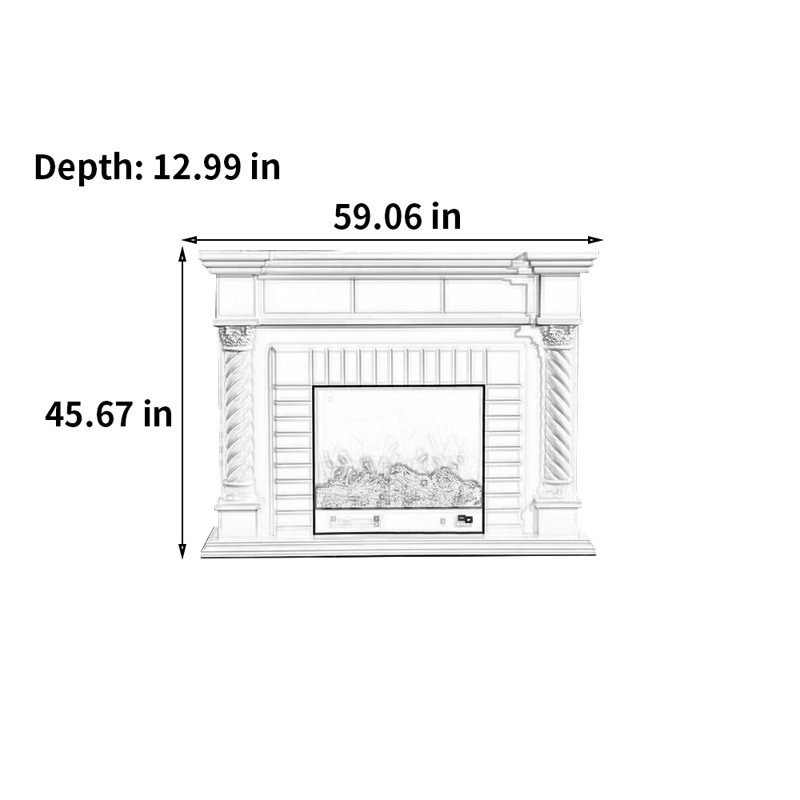 Meuble télé Euro-American, Brun