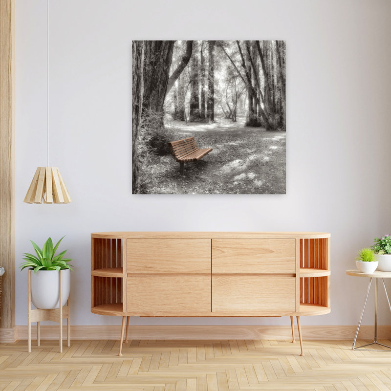 Old Mill Park, paysage contemporain abstrait, art naturel, H 36 po x l 36 po