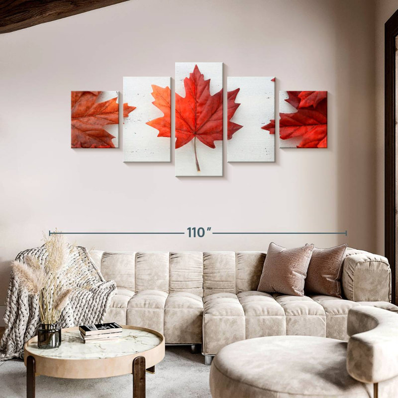 Maple Leaf, 42" H x 92" W