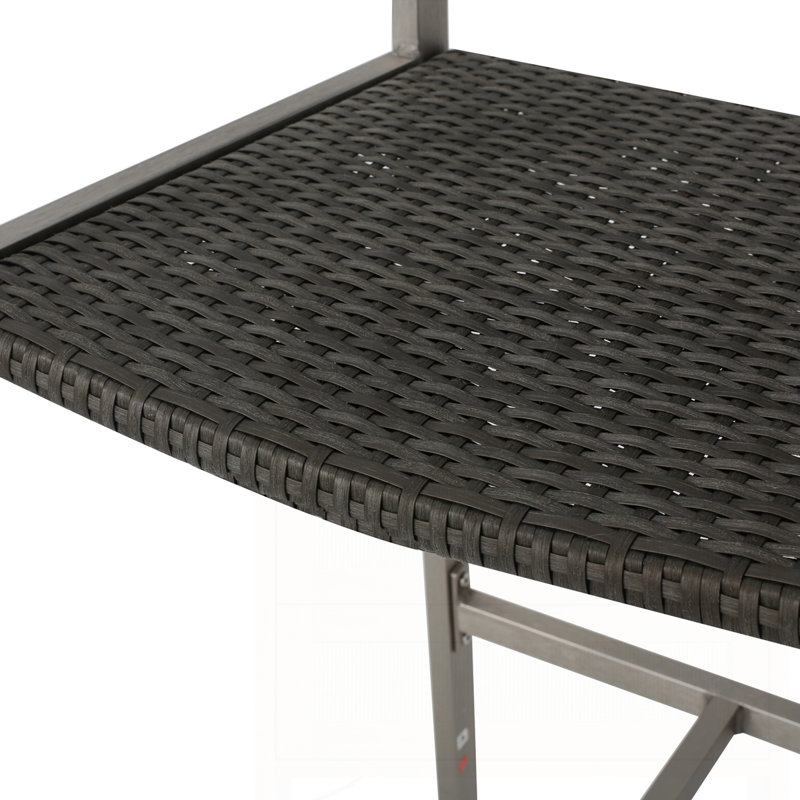 Ensemble de 2 tabourets 29,50 "avec cadre en aluminium antirouille