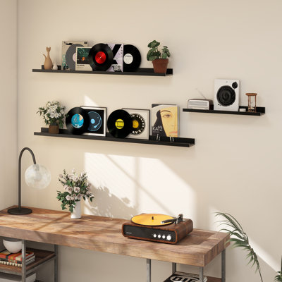 Parece Wall-Mounted Floating Shelves for Bedroom, Living Room