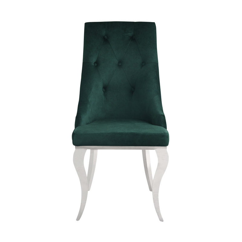 Wesham Upholstered Side Chair (Set of 2), Green