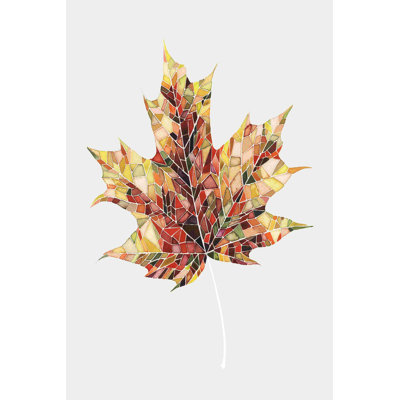 Feuille d'automne en mosaïque III