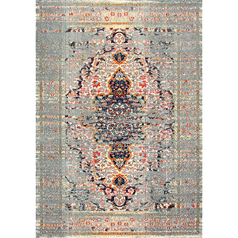 Otta Machine Woven Grey Indoor Rug, Rectangle 122 x 183cm