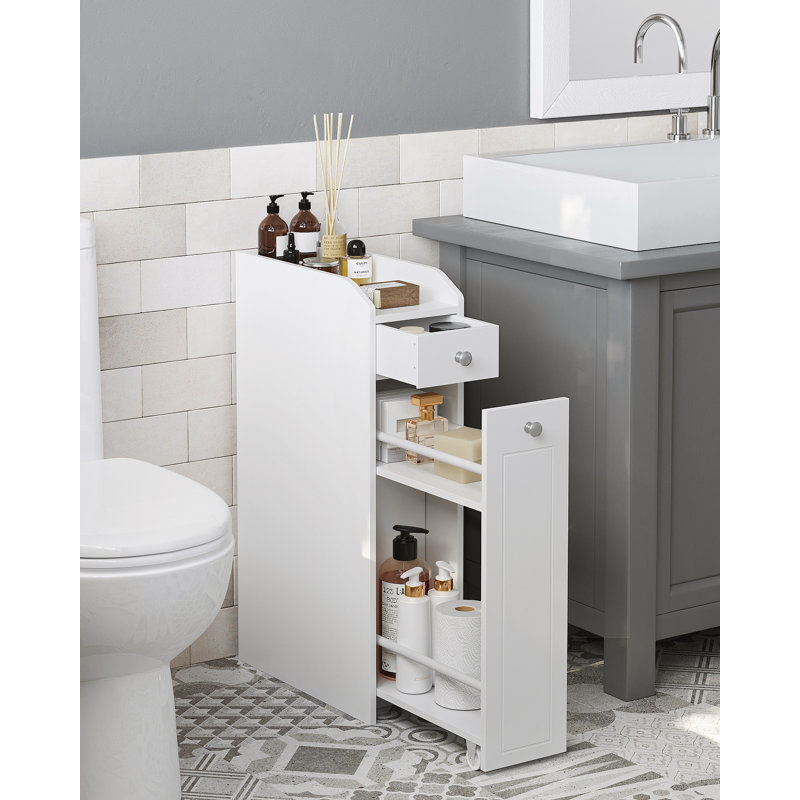 Biby Manufactured Wood Makeup Organiser, White