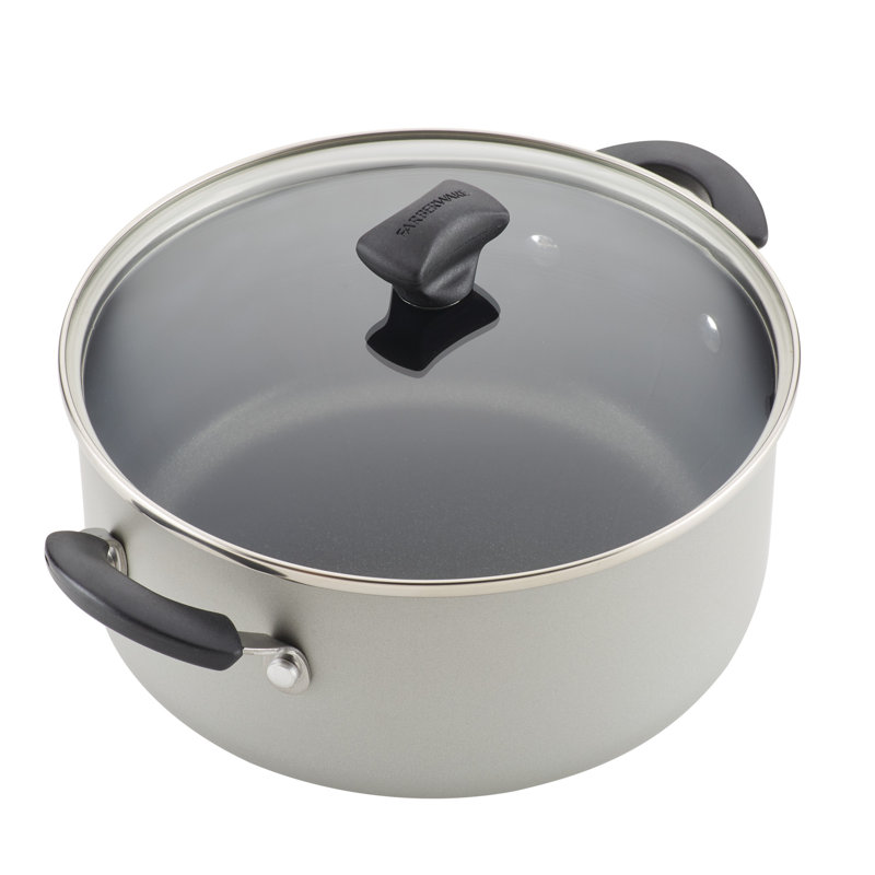 Silver Nonstick Aluminum 15-Piece Cookware Set with Baking Pan
