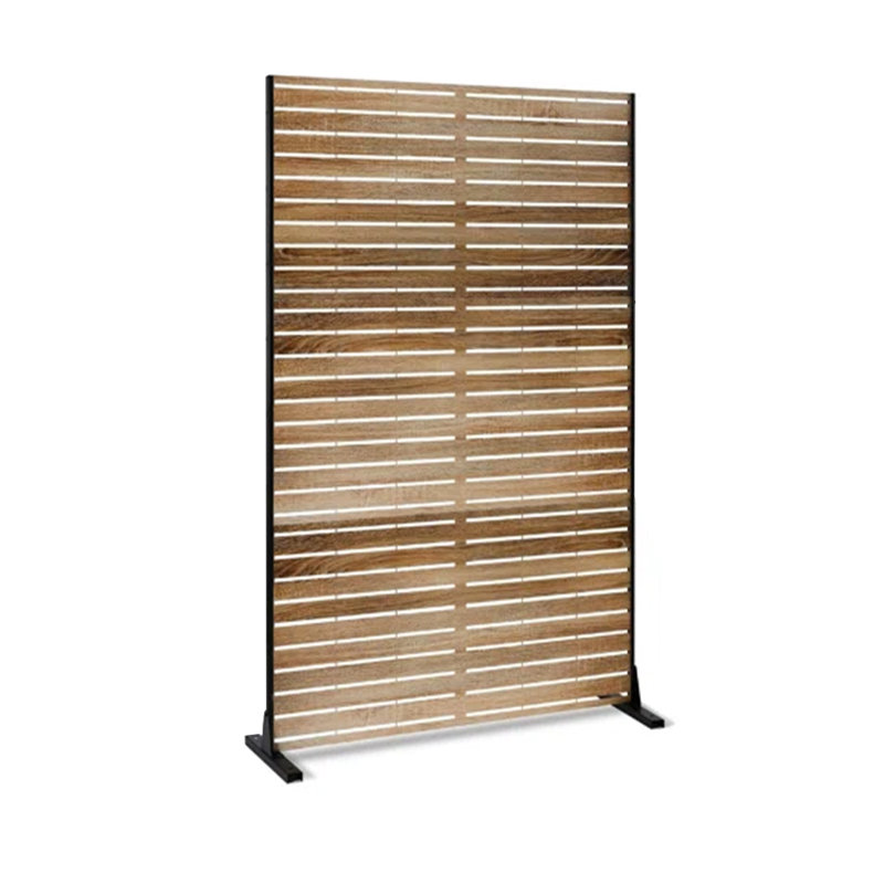 Écran d'intimité en métal pour l'extérieur, panneau de clôture autoportant décoratif pour patio, jardin ou balcon