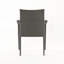 Chaise d'extérieur empilable en rotin avec structure en fer et coussins (ensemble de 4)