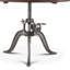 Industrial Loft Round Solid Wood Dining Table