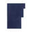 6-Piece 100% Cotton Quick Dry Diagonal Ribbed 6Pcs Towel Set, Navy