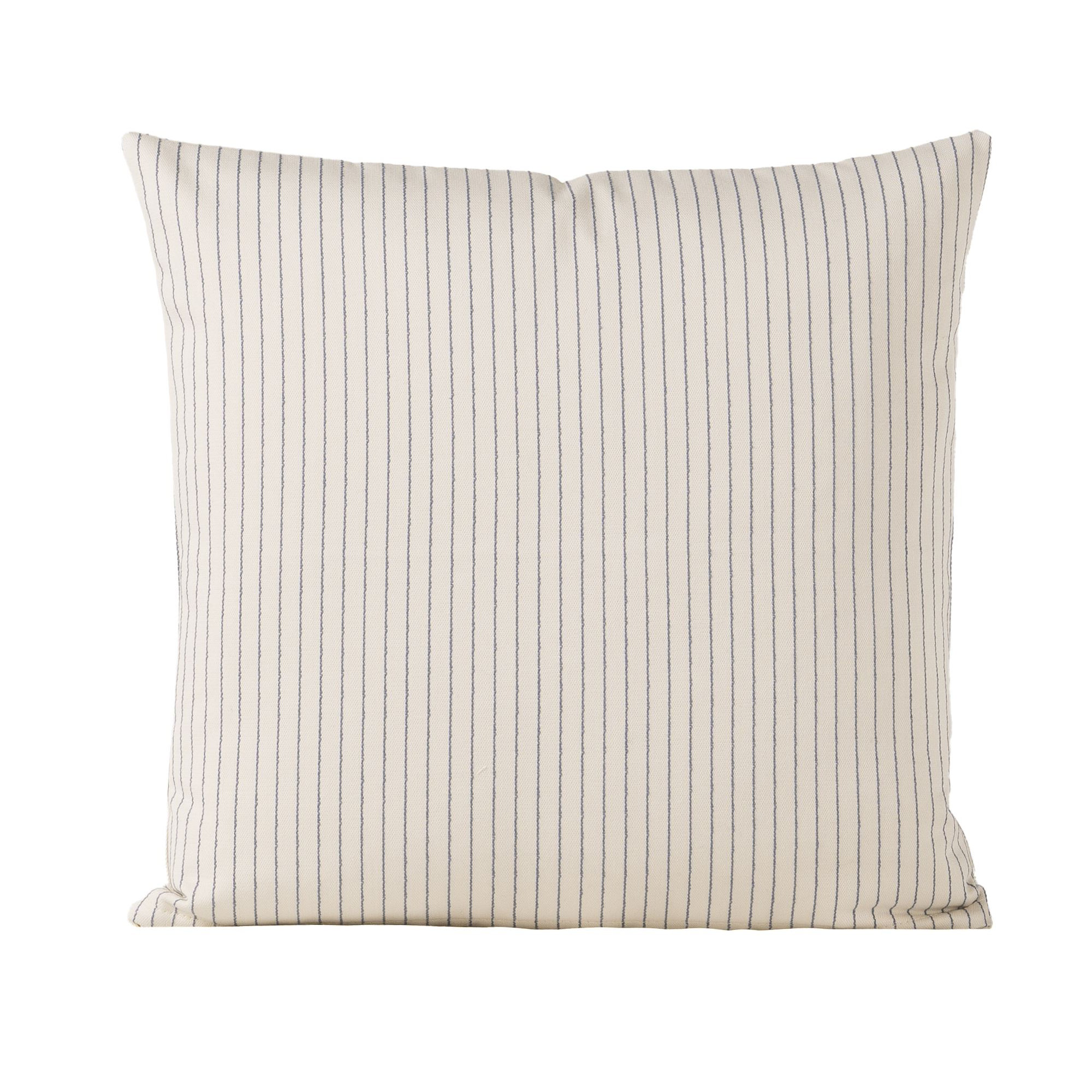 Hadwyn Geometric Cotton Throw Pillow, Square 26", Chambray, Feather