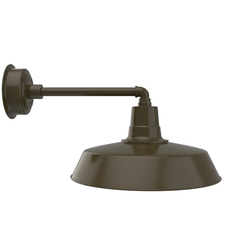 Haleigh LED Wall Light, Mahogany Bronze, 11" H x 18" W x 25.5" D