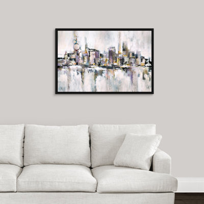 « travers the city », peinture sur toile
