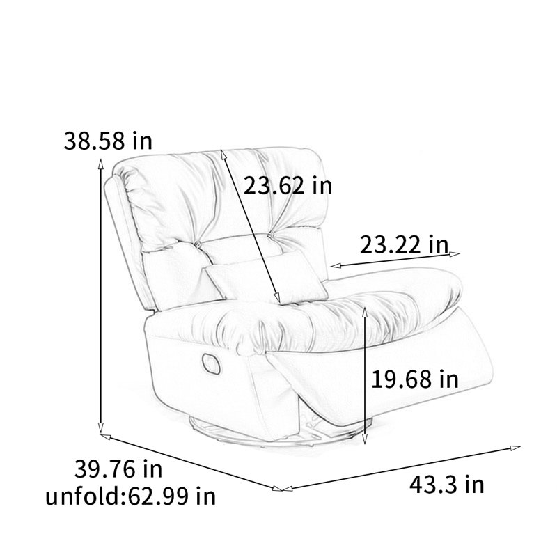 Home leisure chair, Light Brown