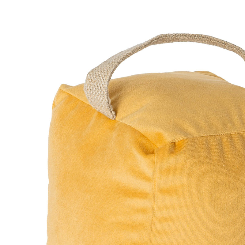Velvet Draft Excluder, Yellow