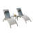Outdoor Adjustable Backrest Leisure Recliner (Set of 2 Chairs with Table)-858003433
