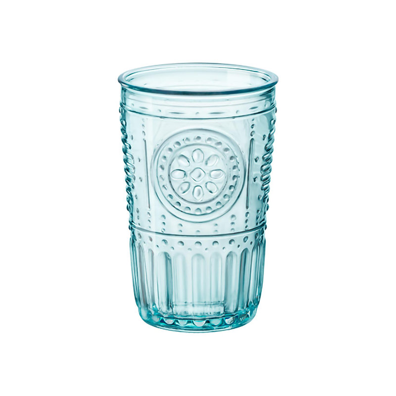 Bormioli Rocco Romantic Highball Glasses, 12, 340ml, Blue