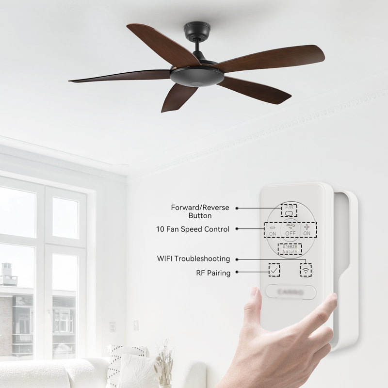 52-inch Smart Ceiling Fan with Remote,Works with Google Assistant and  Alexa,Siri Shortcut