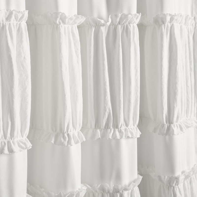 Semi Sheer Curtain Pair, Off White, 42" W x 84" L