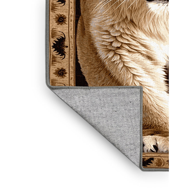  Tapis lavable Mountain Lion, Rond 8 pi