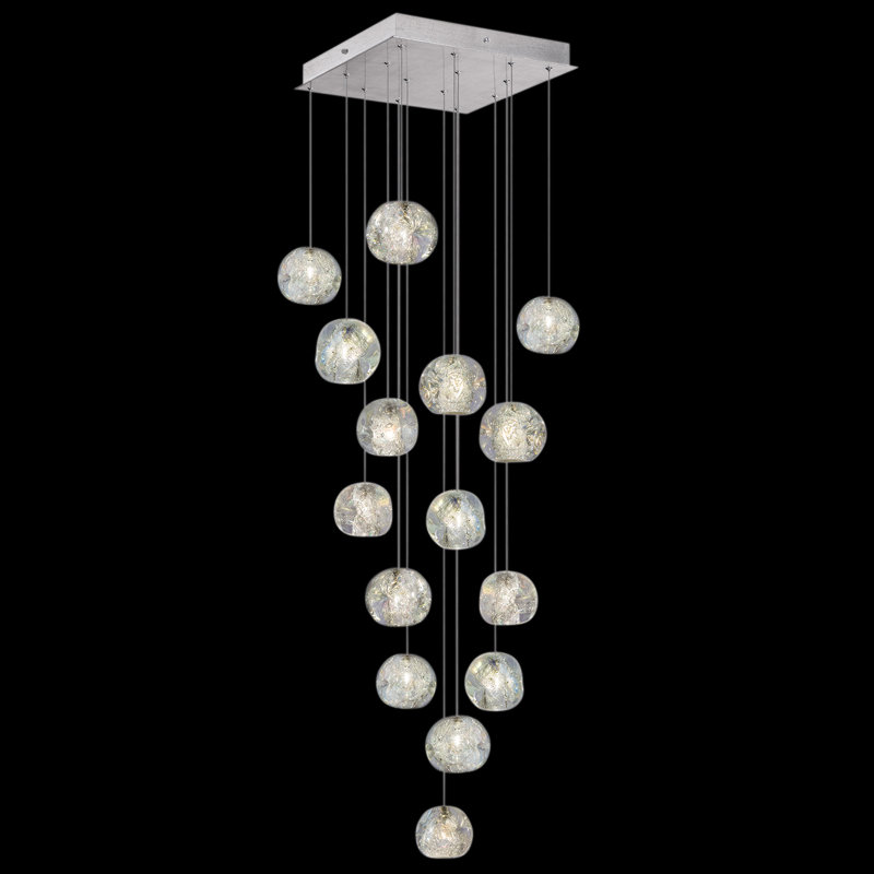 Natural Inspirations 15 - Light Cluster Pendant, Silver