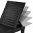 5-Position Adjustable Polypropylene Resin Sun Lounger - Black