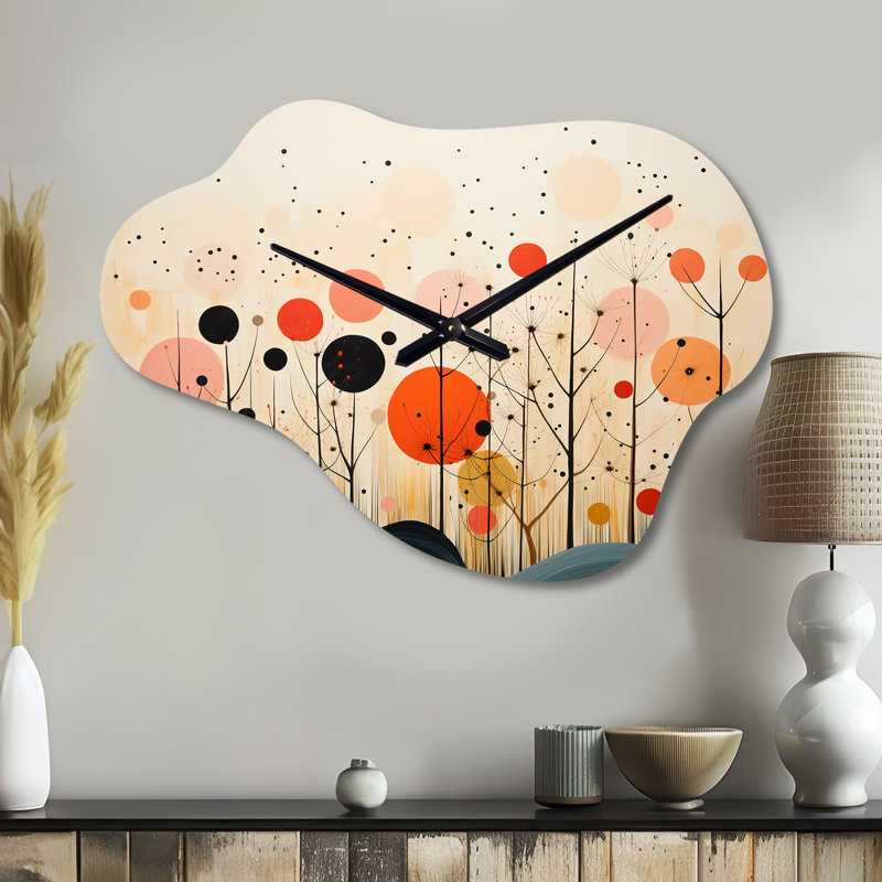 Horloge murale asymétrique en métal Keddie, Petit