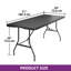 Trudy Folding Camping Table with Carry Handle, Garden Table 180 x 74x 74 cm-1619028594
