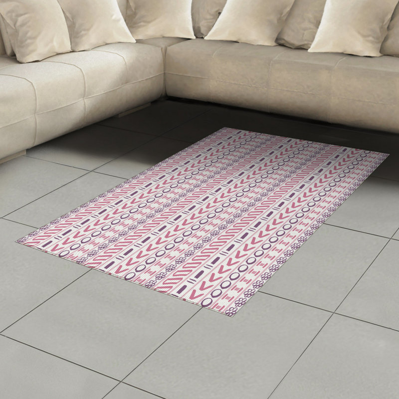 Tapis décoratif en fibres de polyester à haute densité Trippy, Rectangle— 4 pi x 5 pi 8 po