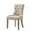 Chaise d'intérieur, ensemble de 2 chaises d'appoint, chaises capitonnées pour la maison