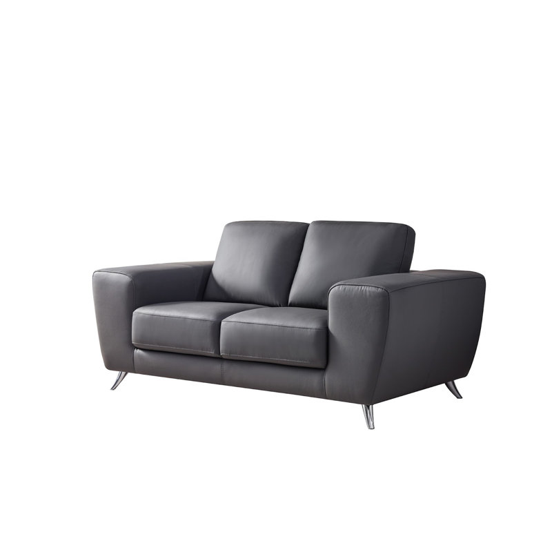 Holsworthy 71'' Upholstered Loveseat, Gray