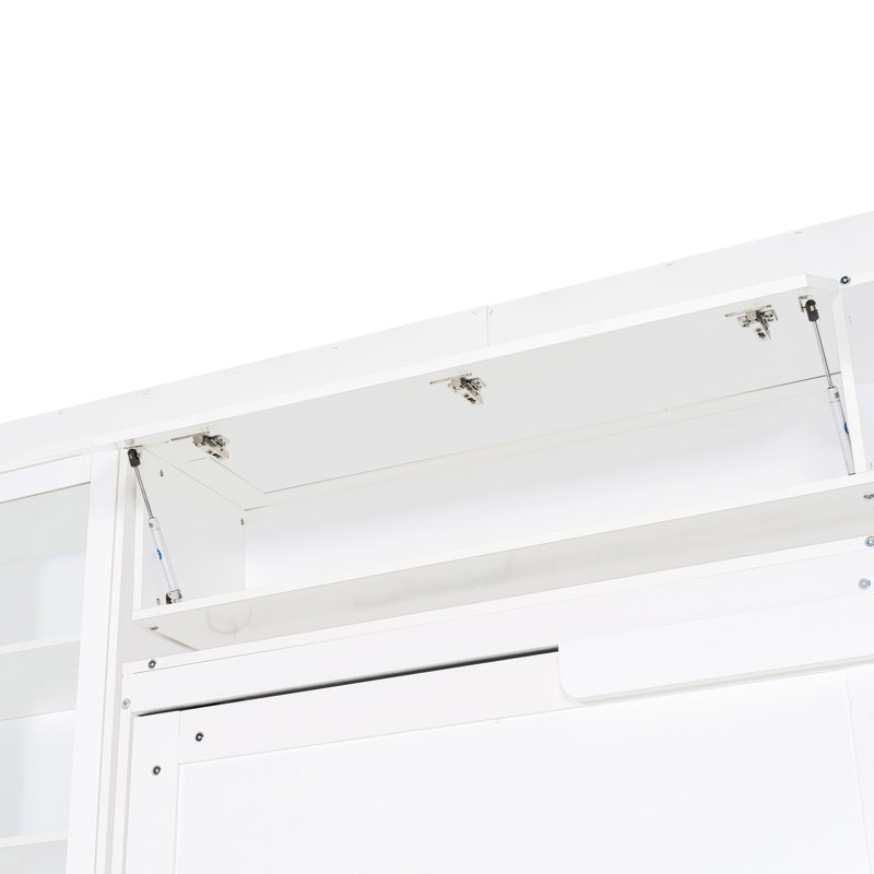 Grand lit, design, tablettes, blanc, espaces de vie confortables, finition blanche, petite taille, Grand lit, Blanc