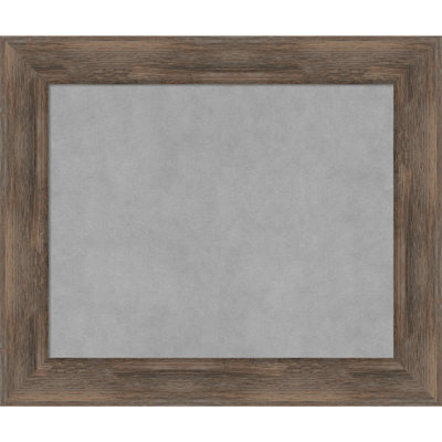 Tableau magnétique encadré en bois dur moka