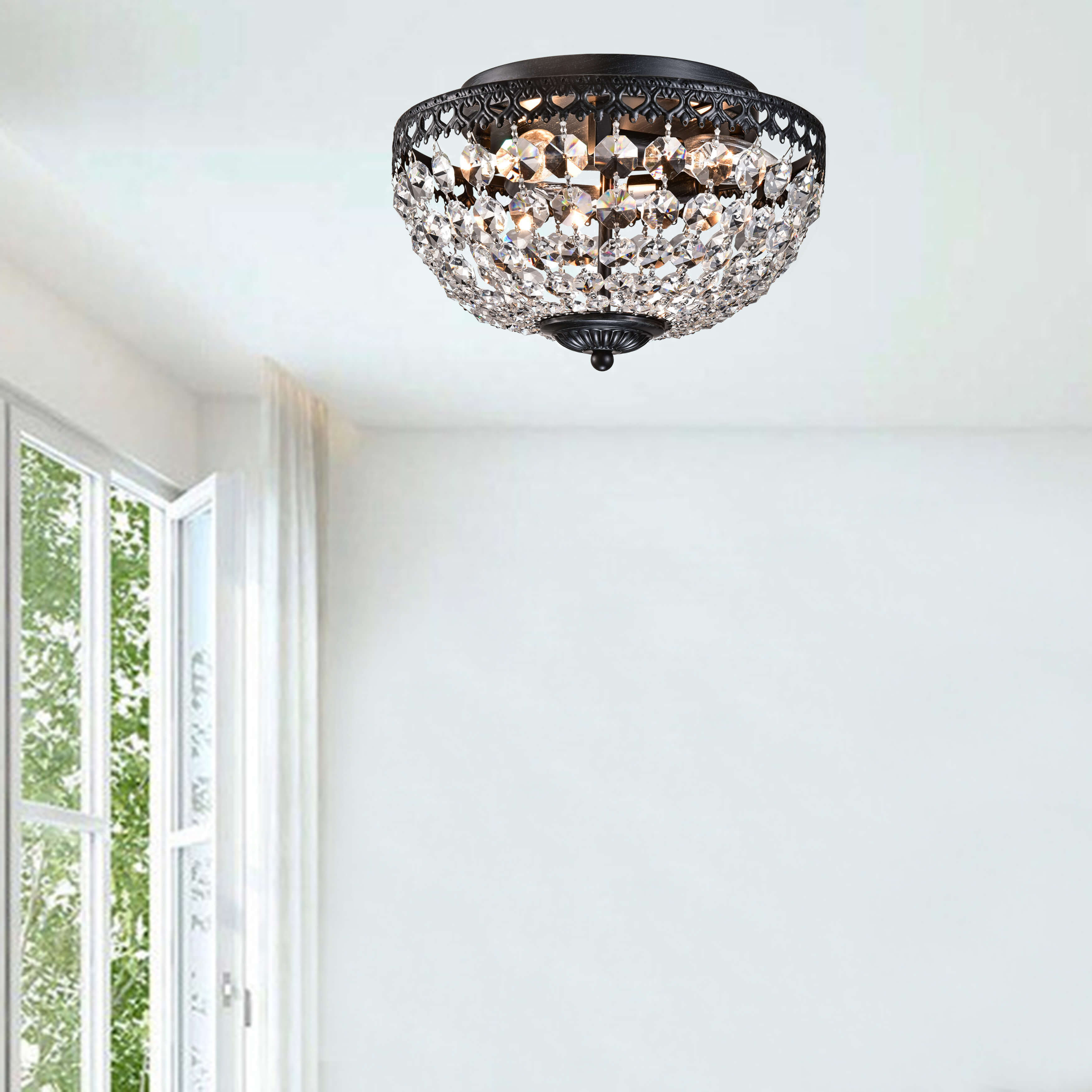 Laurel Foundry Modern Farmhouse® Ragin 3 - Light 11.8" Antique Black ...