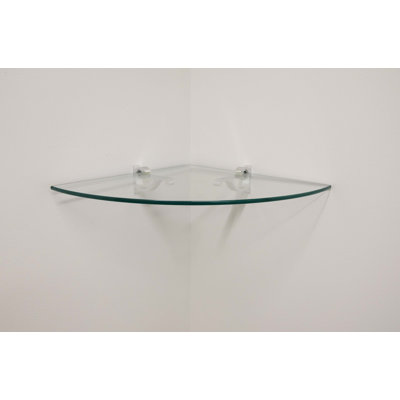 Tablette d'angle en verre