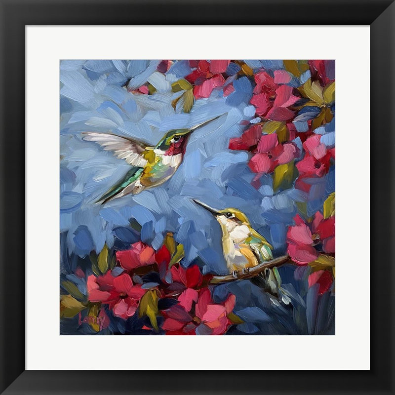 «Hummingbird Song» par Andrea Lavery - peinture encadrée