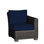 Rustic Patio Lounge Chair with Cushions