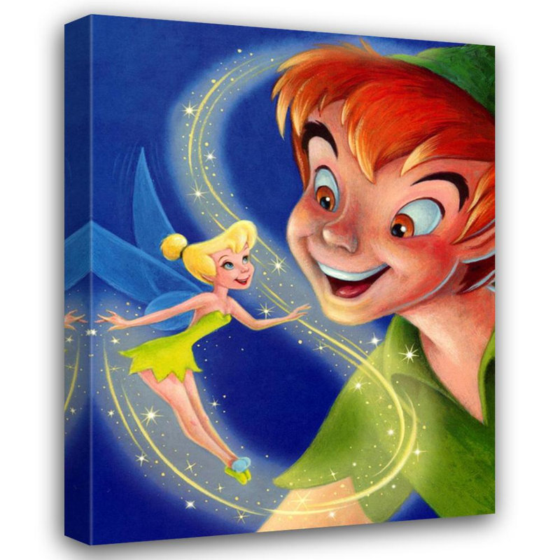 Clochette et Peter Pan - une touche de magie, H 24 po x l 18 po