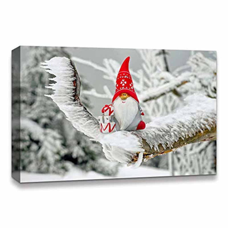 Christmas Christmas Claus X11 - Photographie sur toile tendue, H 24 po x l 32 po