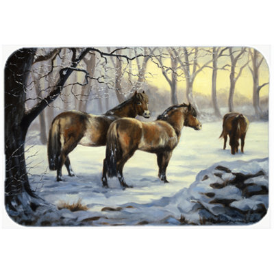 Planche à découper en verre à neige caroline de trésors