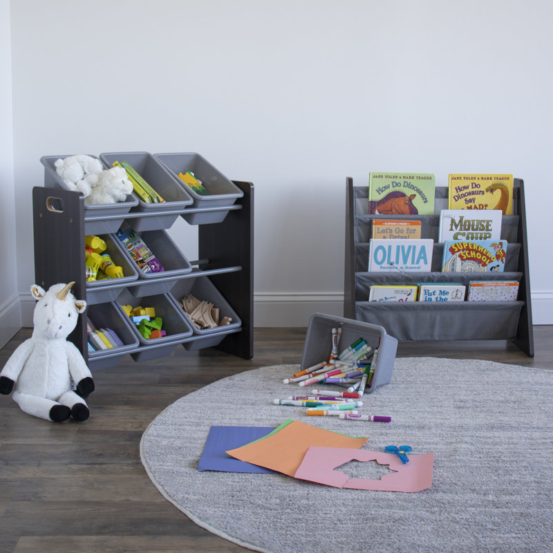 Organisateur de jouets pour enfants Nael, Gris