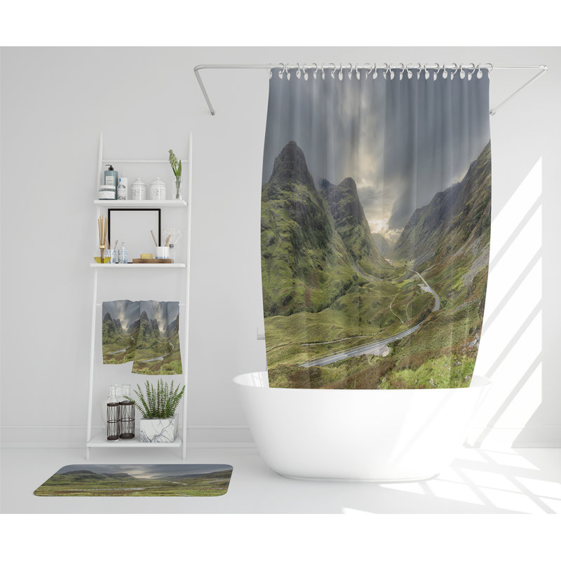 Neili Polyester Shower Curtain Set