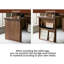 Bureau de rangement multifonctionnel haut de gamme en bois de noyer-745627241